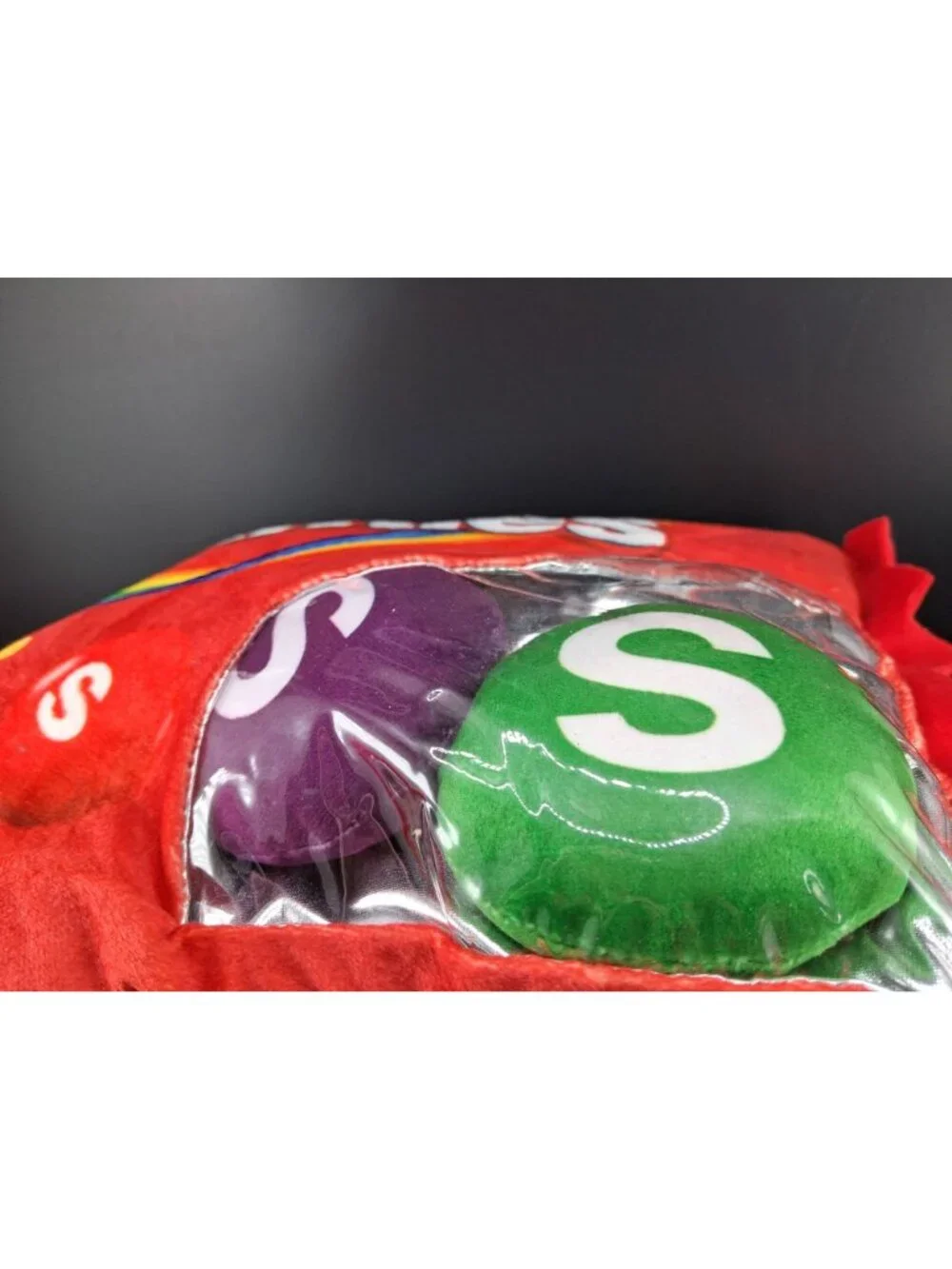 Skittles Candy-Themed Pillow Plush Toy With Colorful Design